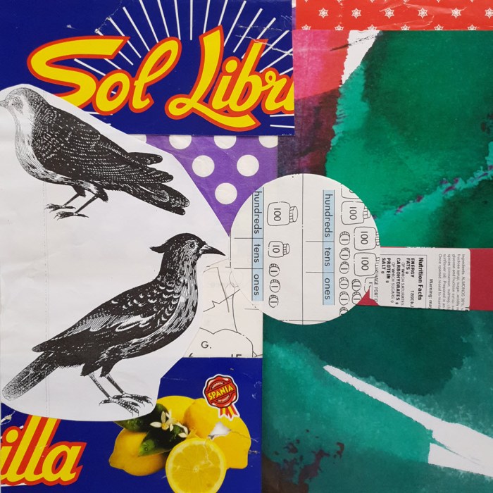 Paper collage 30 by 30cm