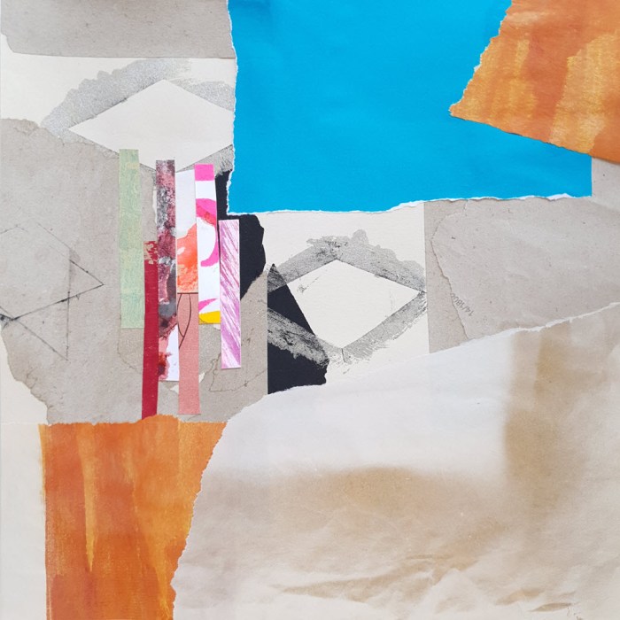 Paper collage 30 by 30cm