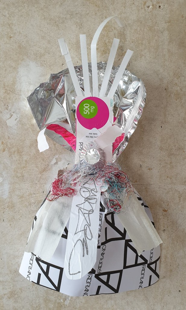 Warrior Woman made out of recycling - MG