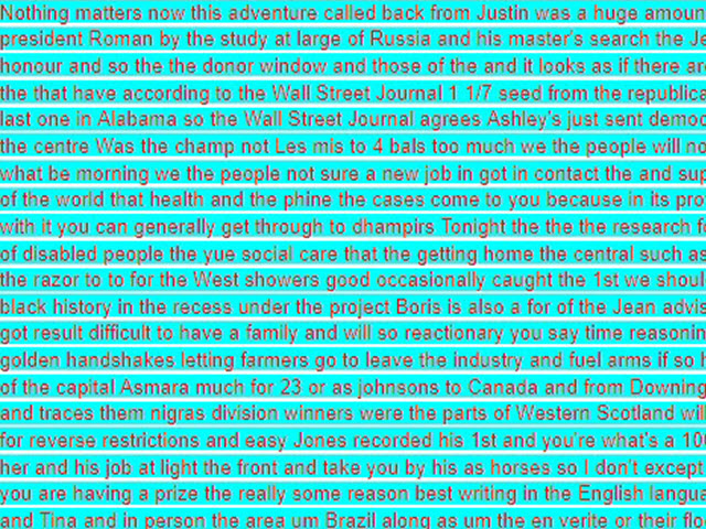 Decorative image of red text on azure