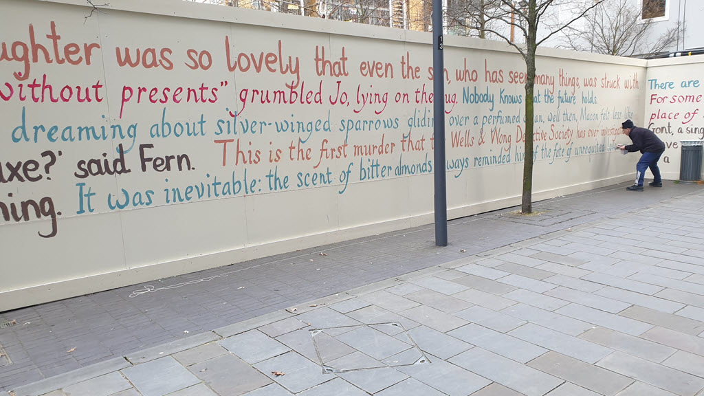 Painting the west elevation 1