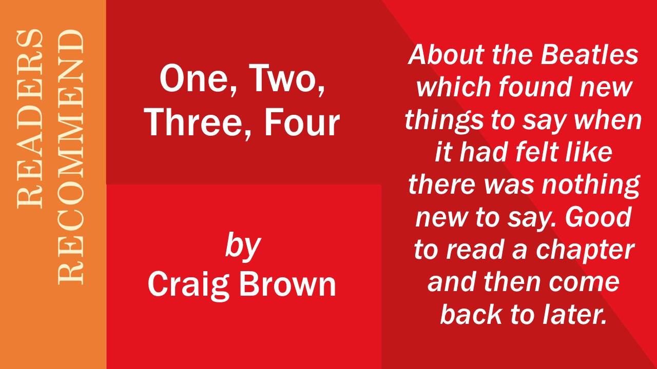 Visual for digital display showing a reader's recommendation 3